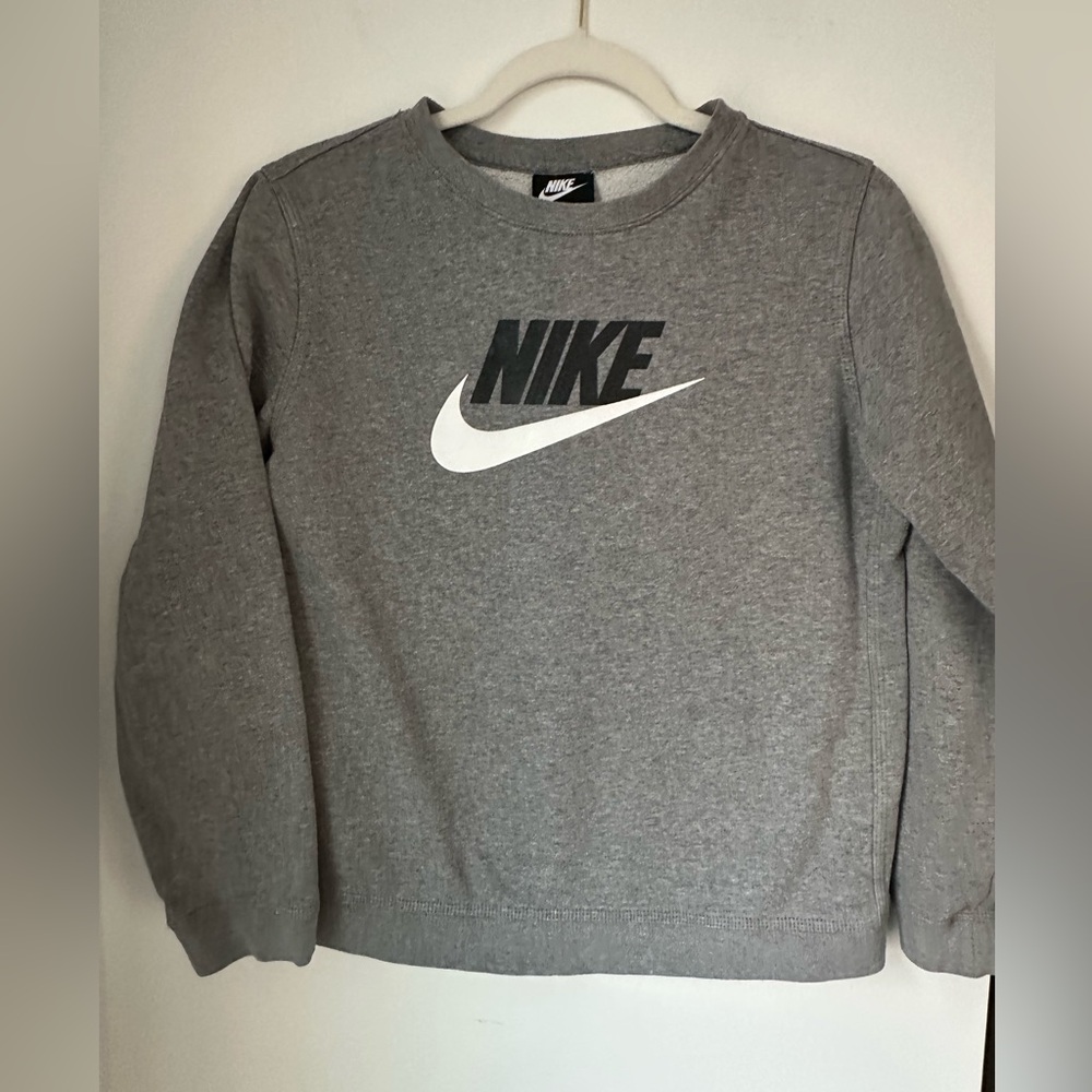 Nike Kids Crewneck Gray Sweater